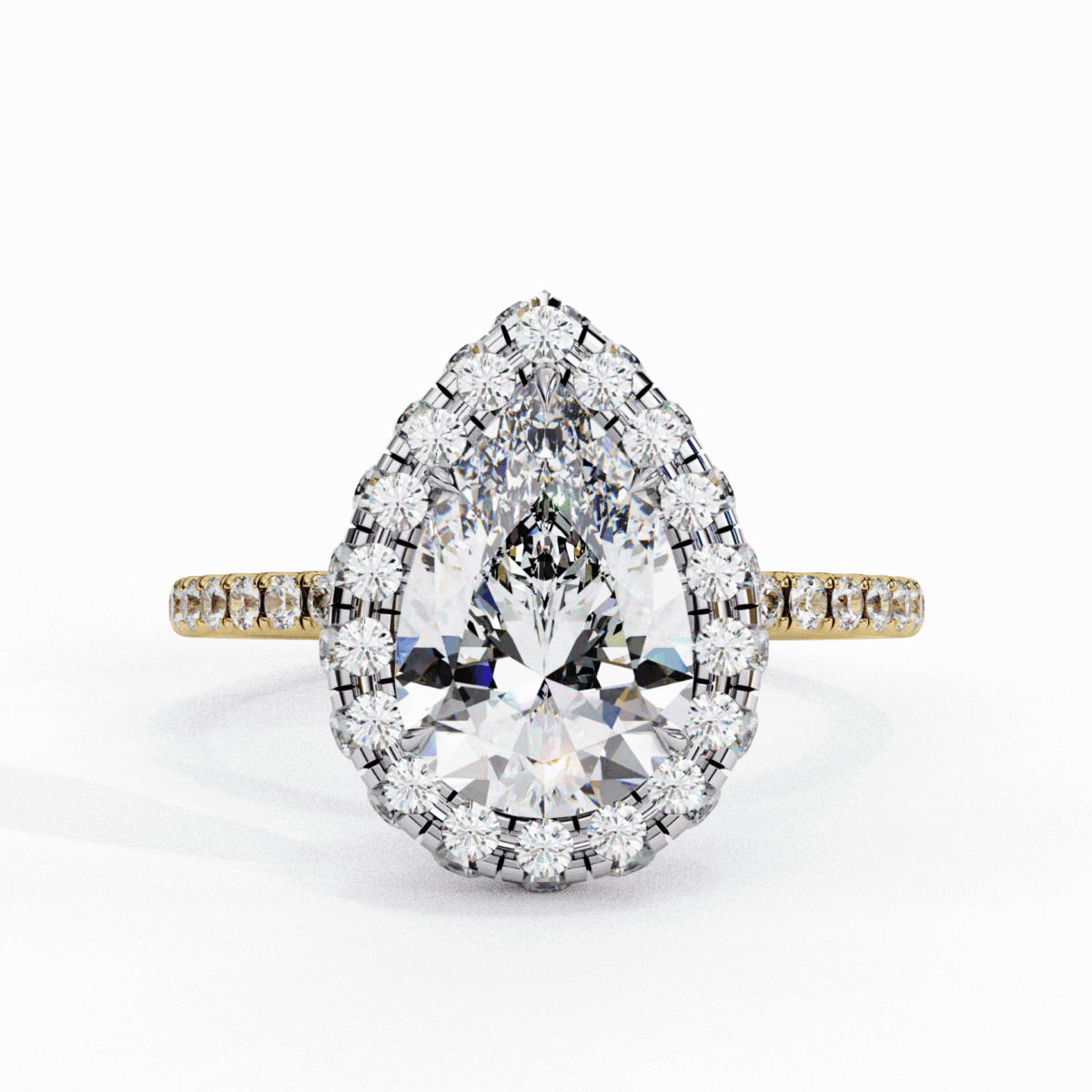 2 Carat Pear Cut Signature Solitaire Ring  Image 5