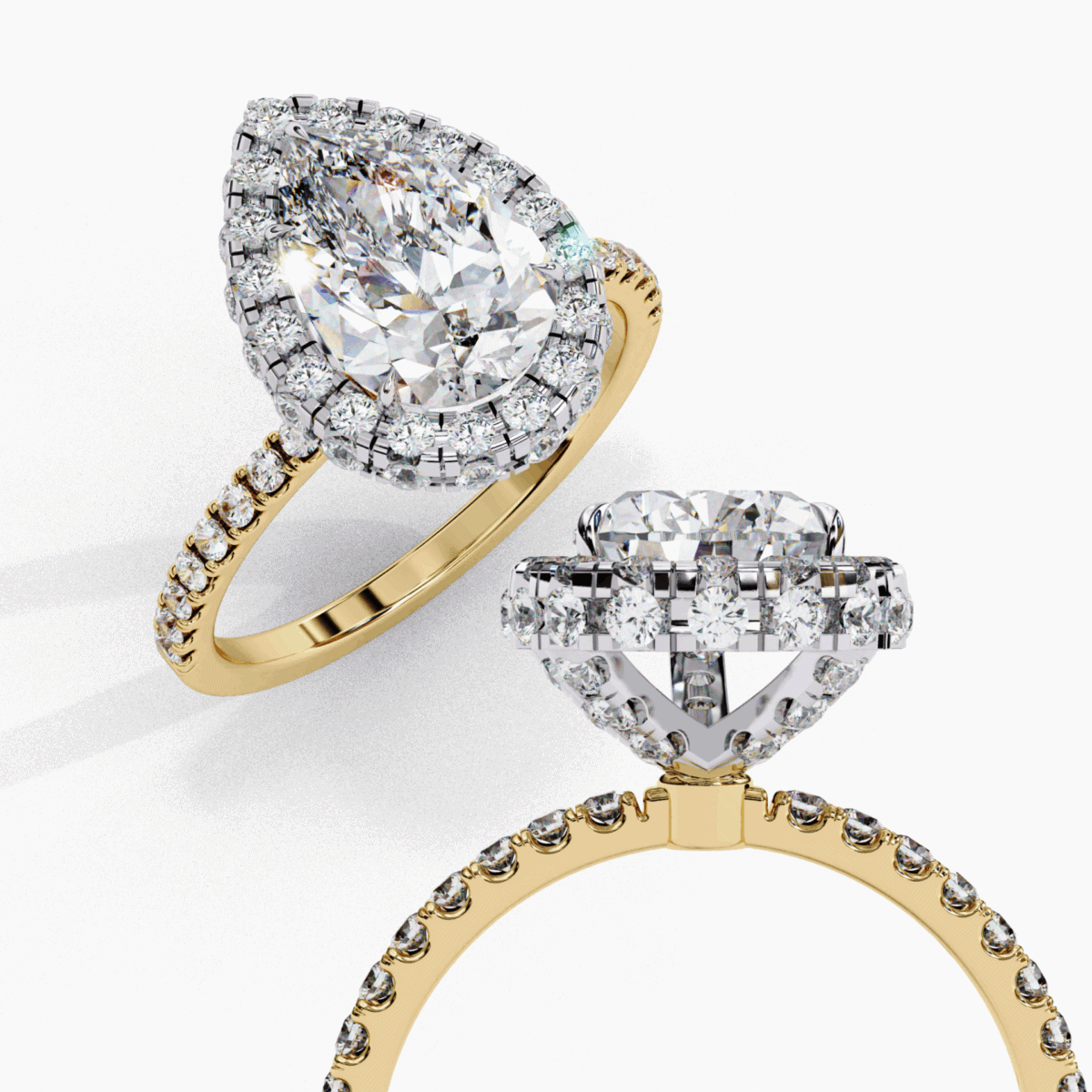 2 Carat Pear Cut Signature Solitaire Ring  Image 6