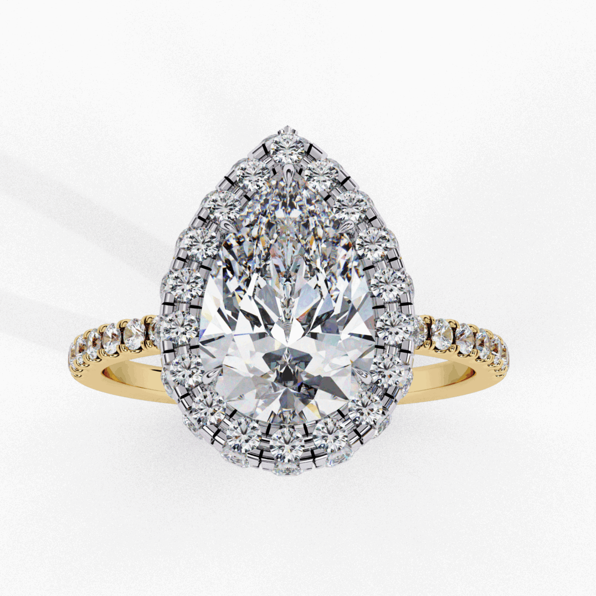 2 Carat Pear Cut Signature Solitaire Ring  Image 8