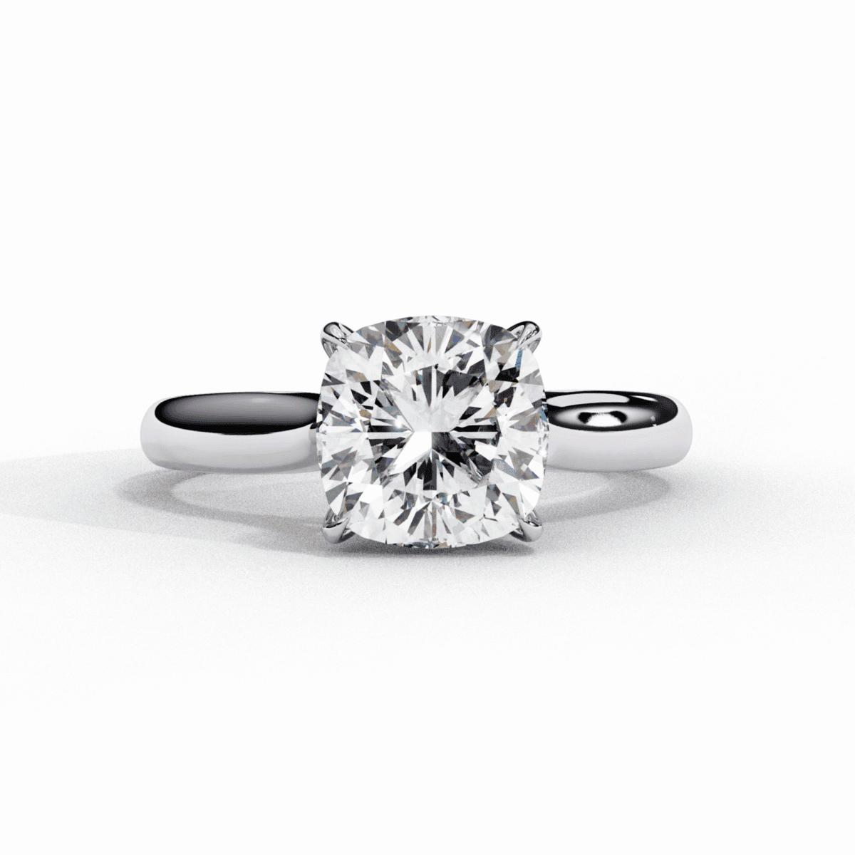 2.75 Carat Cushion Cut Classic Solitaire Ring  Image 1