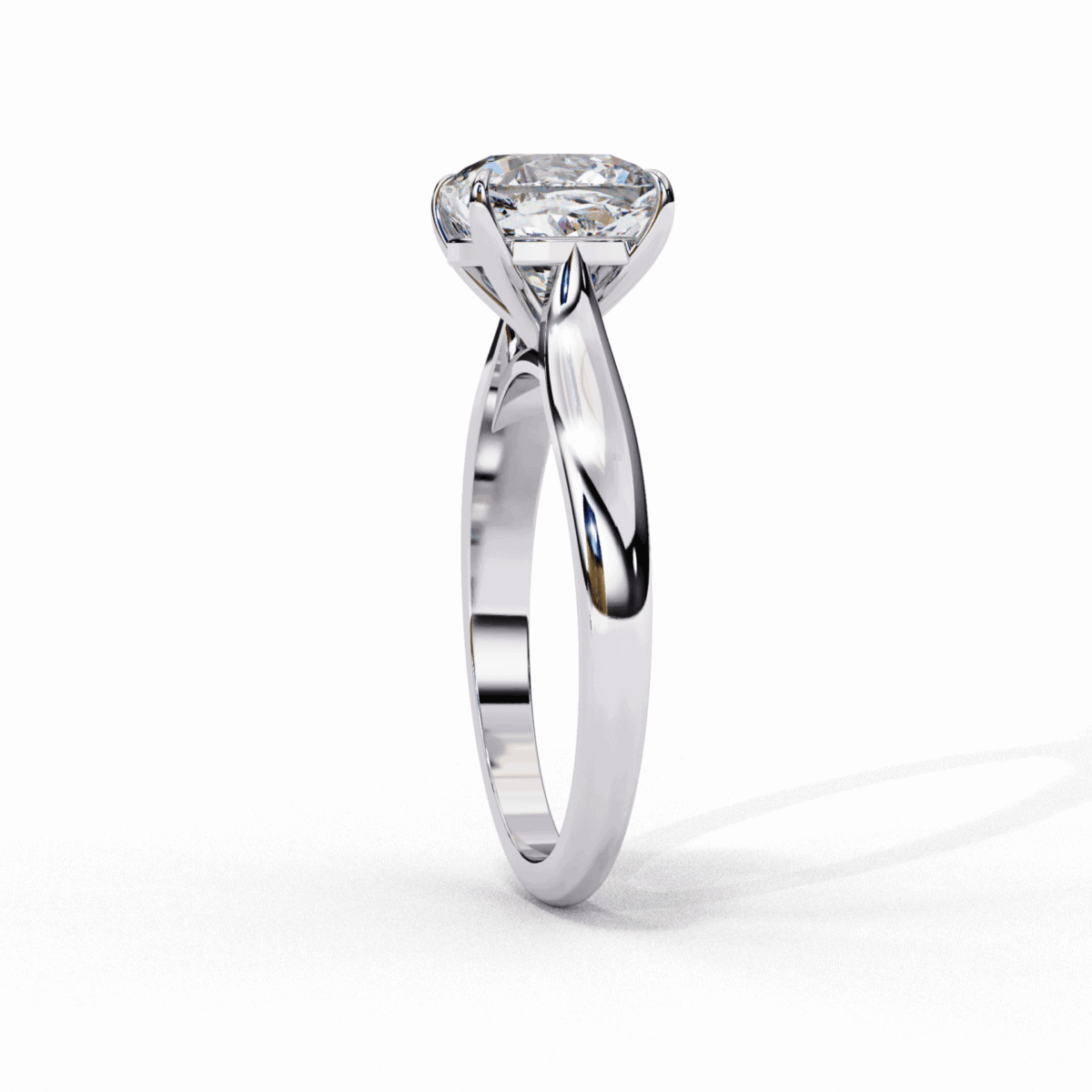 2.75 Carat Cushion Cut Classic Solitaire Ring  Image 2