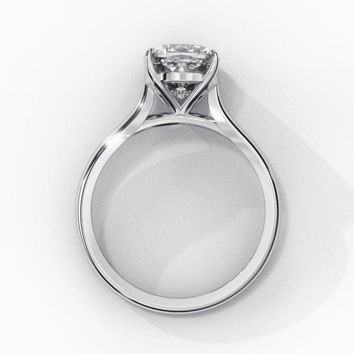 2.75 Carat Cushion Cut Classic Solitaire Ring  Image 4