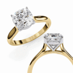 2.75 Carat Cushion Cut Classic Solitaire Ring - Image 7