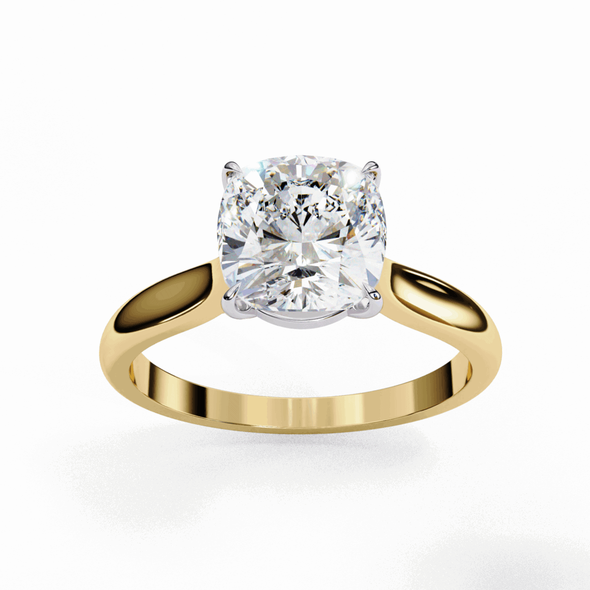 2.75 Carat Cushion Cut Classic Solitaire Ring  Image 9