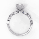 2.5 Carat Emerald Cut Endless Love Solitaire Wedding Ring - Image 4