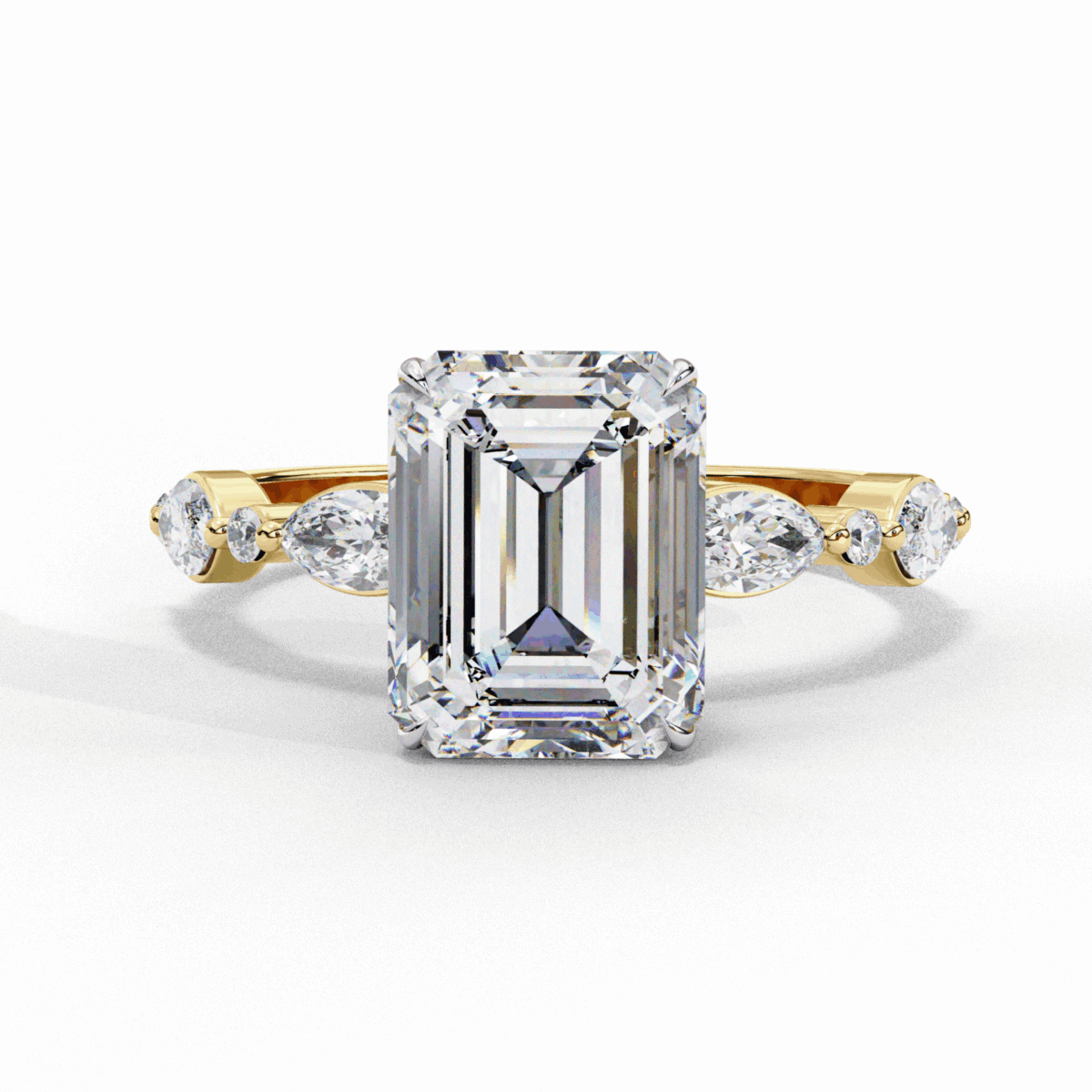 2.5 Carat Emerald Cut Endless Love Solitaire Wedding Ring  Image 5