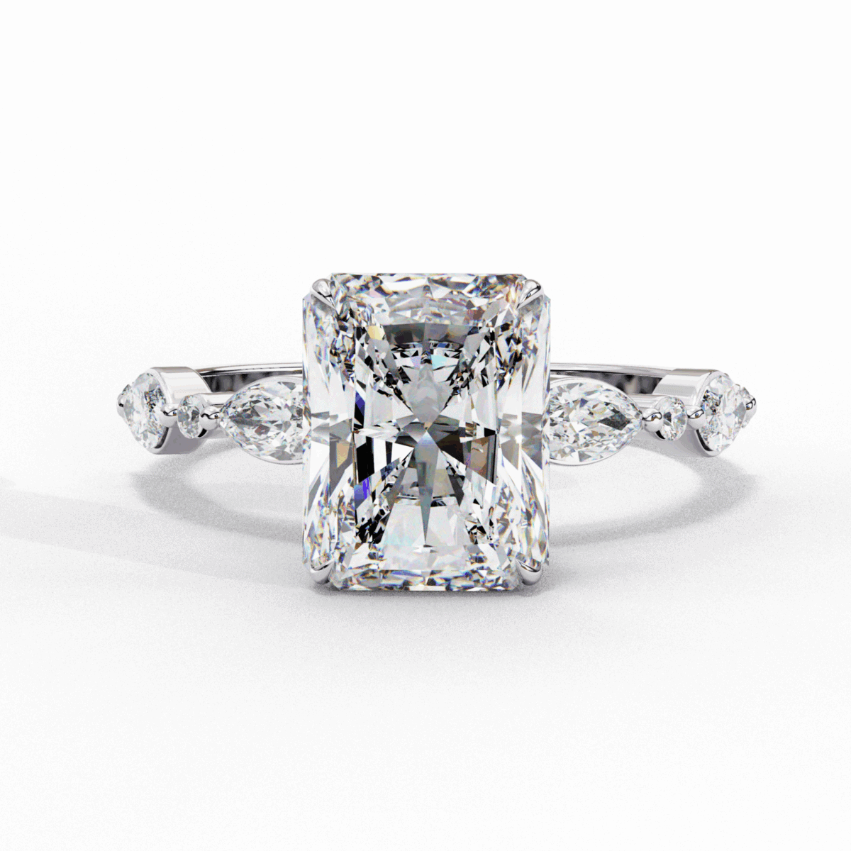 3 Carat Radiant Cut Endless Love Solitaire Wedding Ring  Image 1