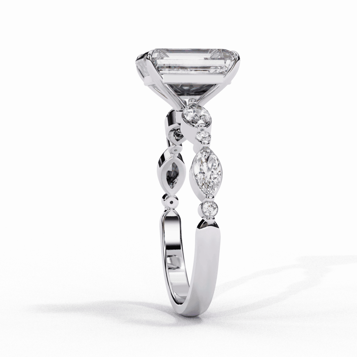 3 Carat Radiant Cut Endless Love Solitaire Wedding Ring  Image 2