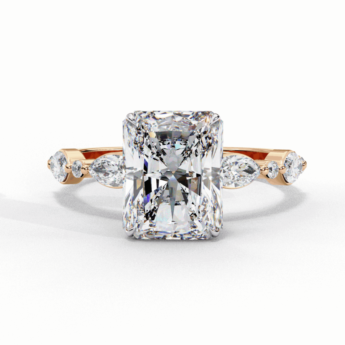 3 Carat Radiant Cut Endless Love Solitaire Wedding Ring  Image 9