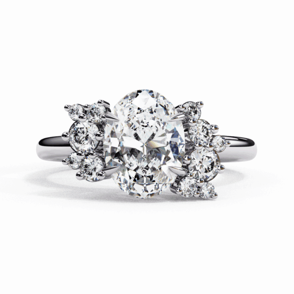 1.25 Carat Oval Cut Classic Solitaire Forever Band