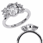1.25 Carat Oval Cut Classic Solitaire Forever Band - Image 2
