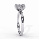 1.25 Carat Oval Cut Classic Solitaire Forever Band - Image 3