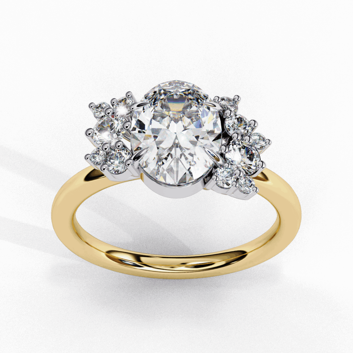 1.25 Carat Oval Cut Classic Solitaire Forever Band  Image 8