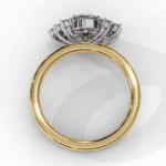 1.25 Carat Oval Cut Classic Solitaire Forever Band - Image 9