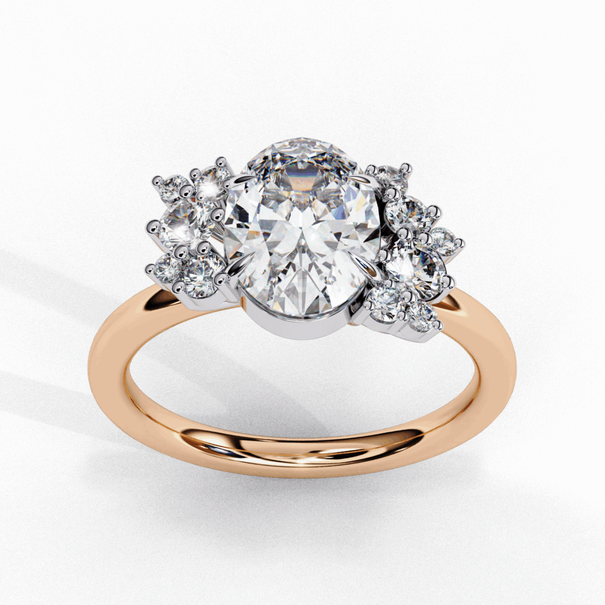 1.25 Carat Oval Cut Classic Solitaire Forever Band  Image 12