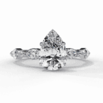 1.75 Carat Pear Cut Endless Love Solitaire Wedding Ring