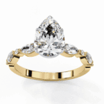 1.75 Carat Pear Cut Endless Love Solitaire Wedding Ring - Image 8