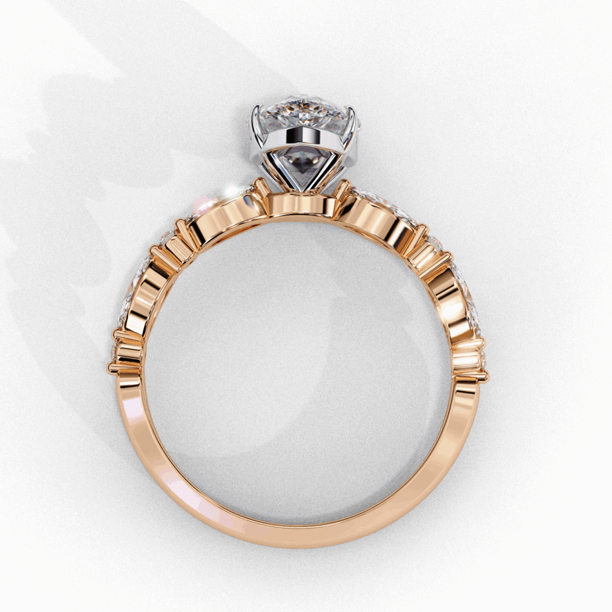 1.75 Carat Pear Cut Endless Love Solitaire Wedding Ring  Image 13