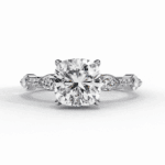 3.5 Carat Cushion Cut Endless Love Solitaire Wedding Ring
