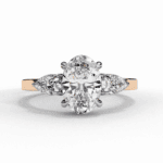 1.5 Carat Oval Cut Solitaire in Three Stone Setting - Image 10