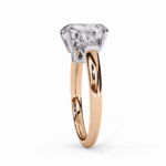 3.25 Carat Radiant and Baguette Cut Solitaire Edit Ring - Image 11