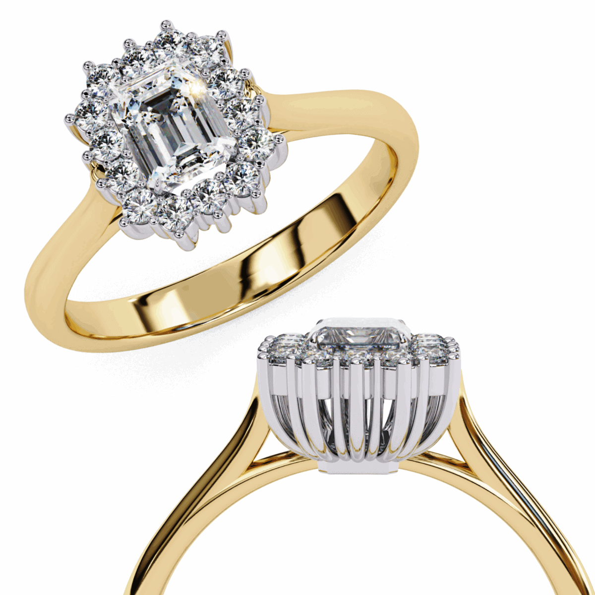0.5 Carat Emerald Cut Timeless Solitaire Collection  Image 6
