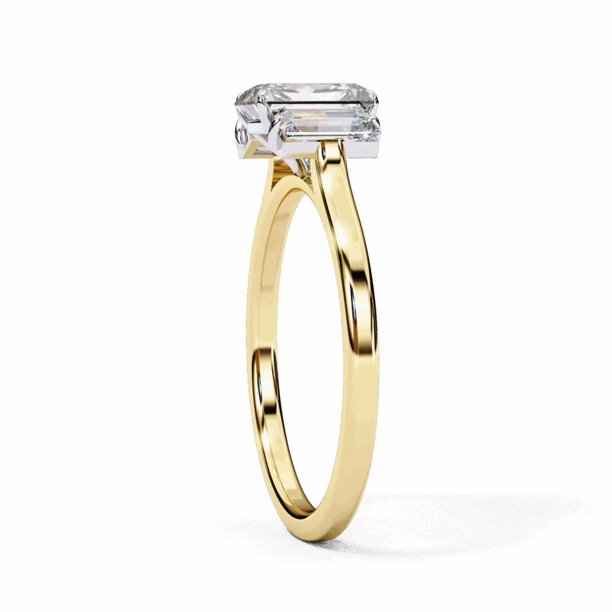 1.5 Carat Emerald Cut Timeless Bond Solitaire Wedding Ring  Image 6