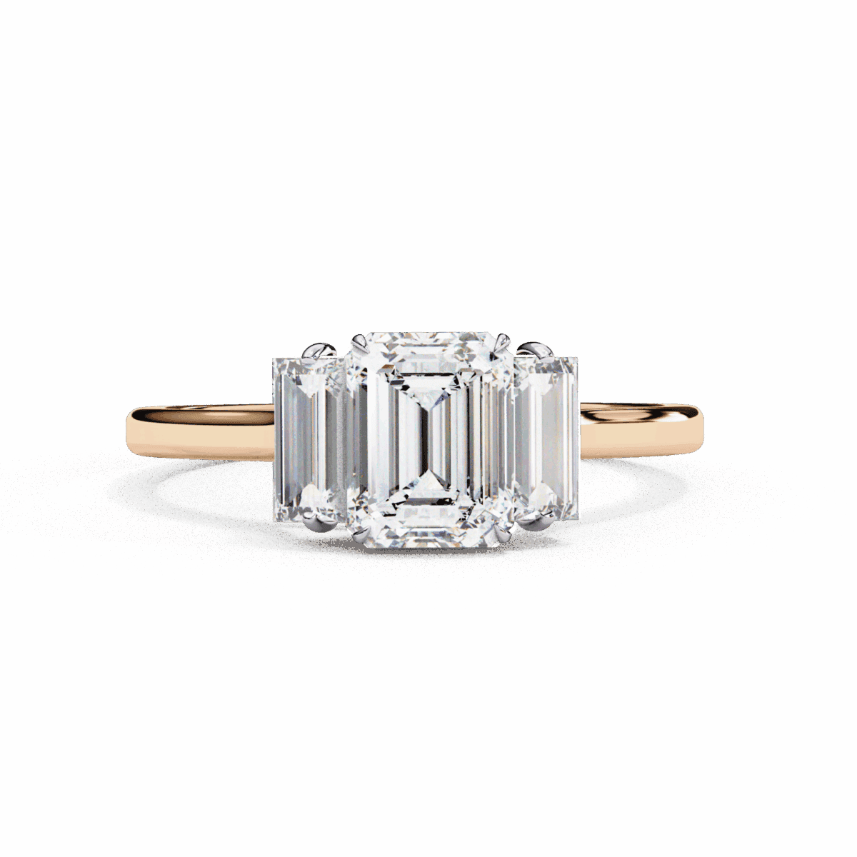 1.5 Carat Emerald Cut Timeless Bond Solitaire Wedding Ring  Image 9