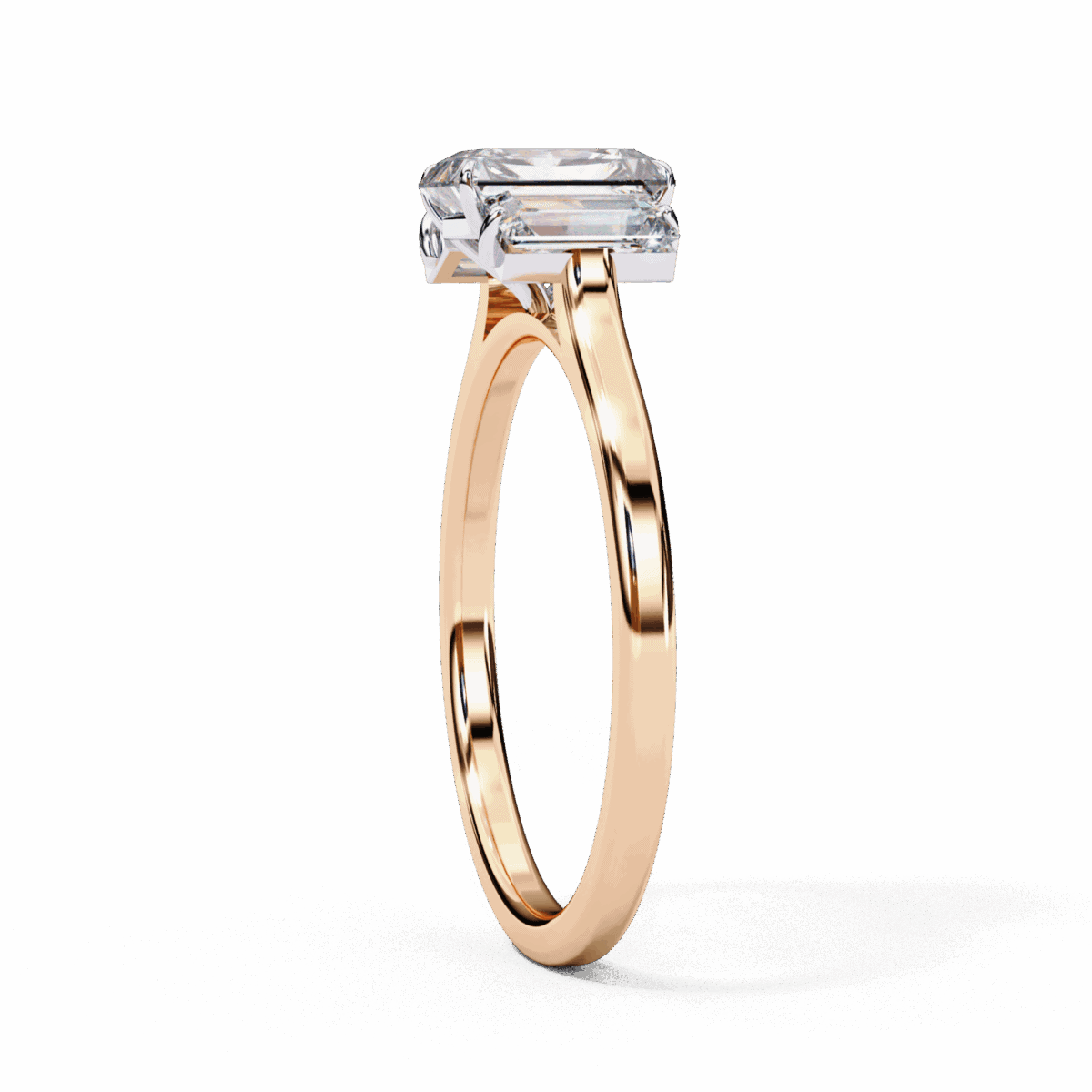 1.5 Carat Emerald Cut Timeless Bond Solitaire Wedding Ring  Image 11