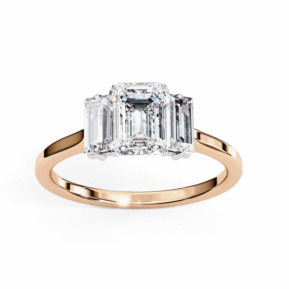 1.5 Carat Emerald Cut Timeless Bond Solitaire Wedding Ring  Image 12