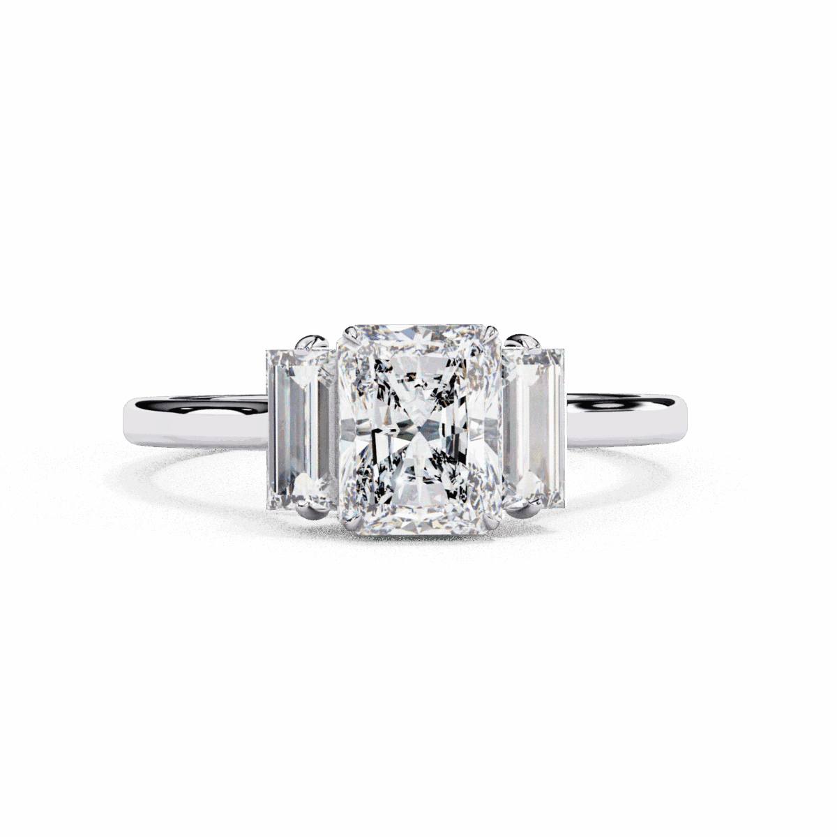 1.75 Carat Radiant Cut Timeless Bond Solitaire Wedding Ring  Image 1