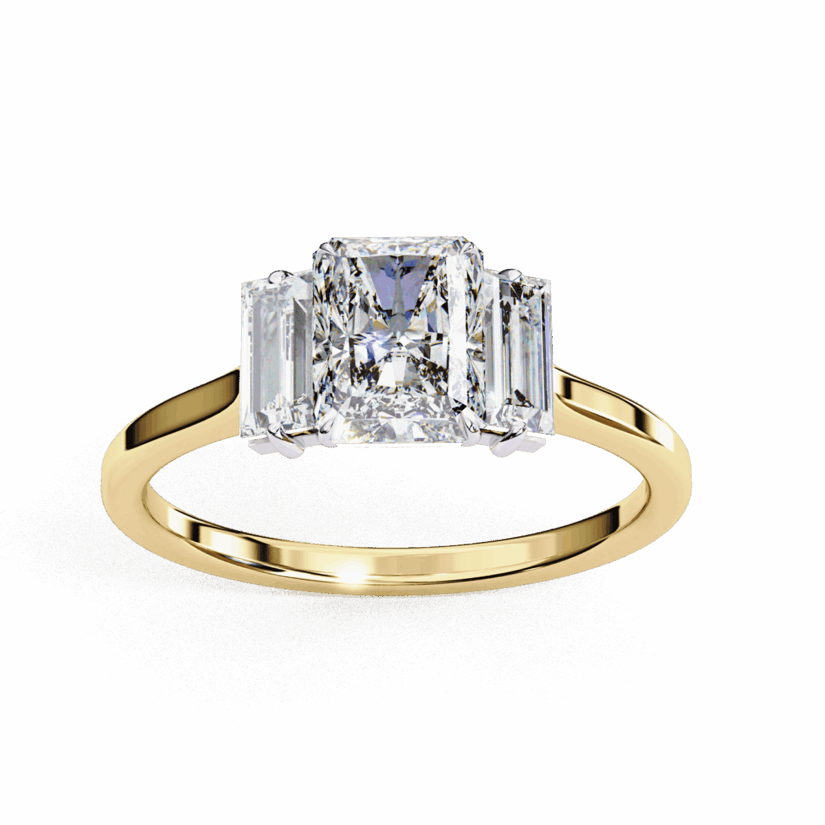 1.75 Carat Radiant Cut Timeless Bond Solitaire Wedding Ring  Image 7