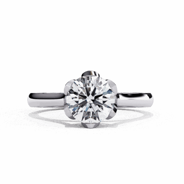 1.5 Carat Round Cut Classic Solitaire Band