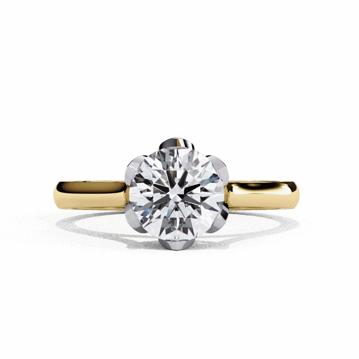 1.5 Carat Round Cut Classic Solitaire Band  Image 4