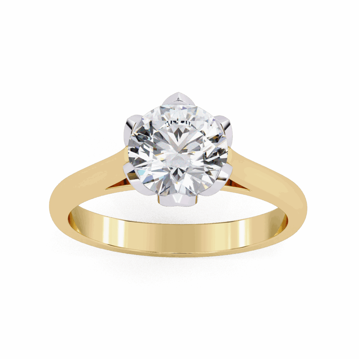 1.5 Carat Round Cut Classic Solitaire Band  Image 6