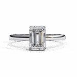 1.25 Carat Emerald Cut Solitaire Diamond Ring