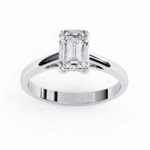 1.25 Carat Emerald Cut Solitaire Diamond Ring - Image 3