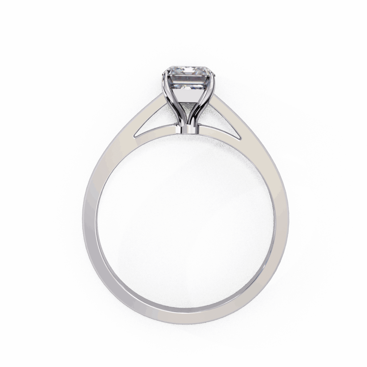 1.25 Carat Radiant Cut Solitaire Diamond Ring  Image 5