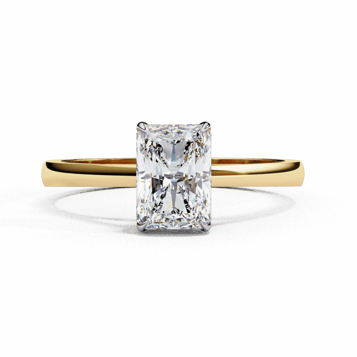 1.25 Carat Radiant Cut Solitaire Diamond Ring  Image 6