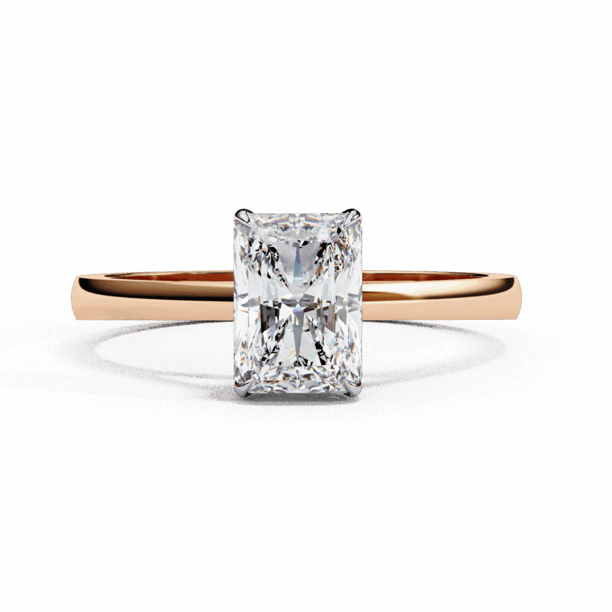 1.25 Carat Radiant Cut Solitaire Diamond Ring  Image 10