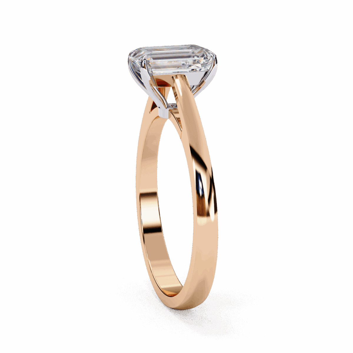 1.25 Carat Radiant Cut Solitaire Diamond Ring  Image 11