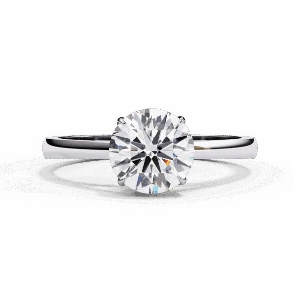1.25 Carat Round Cut Solitaire Diamond Ring