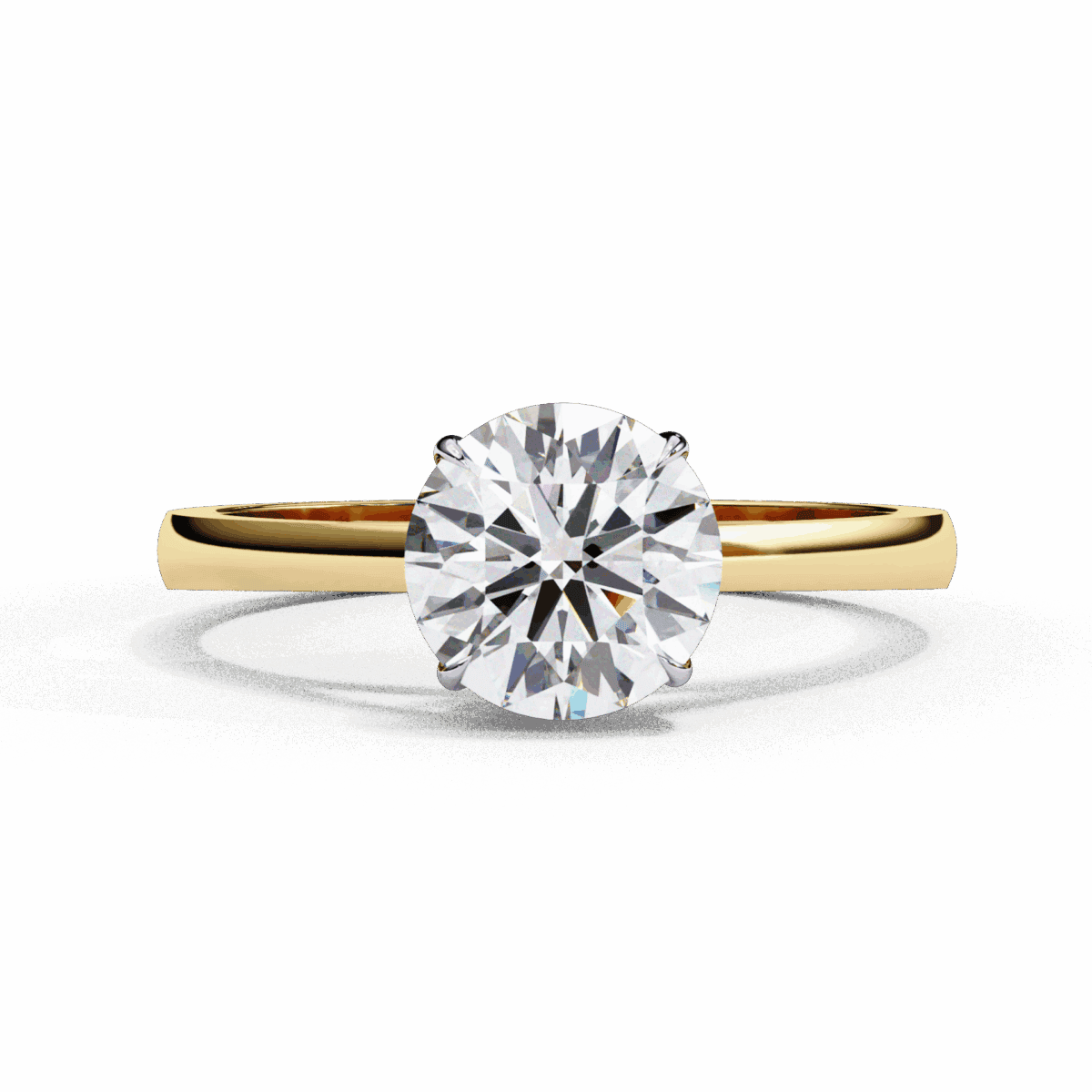 1.25 Carat Round Cut Solitaire Diamond Ring  Image 5