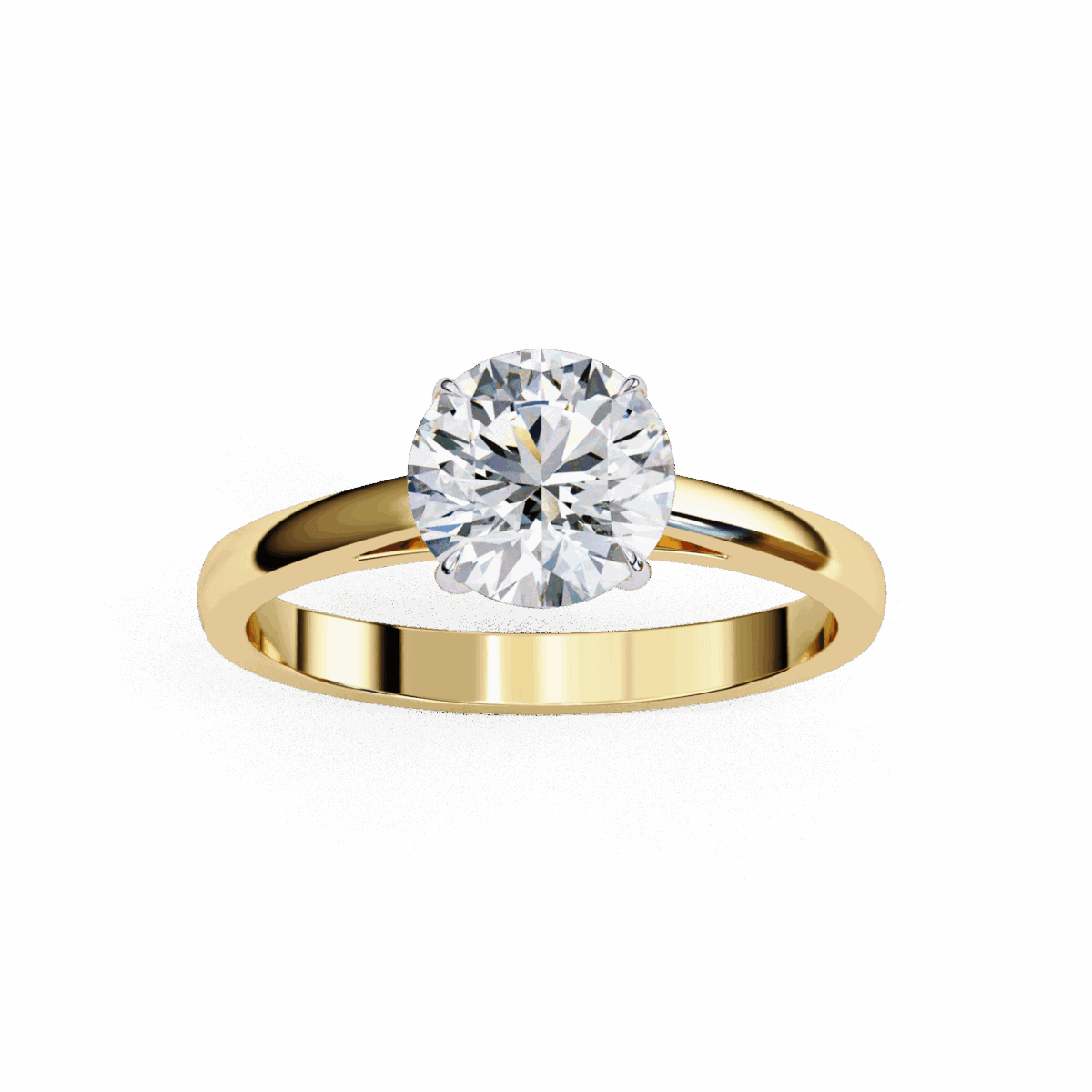1.25 Carat Round Cut Solitaire Diamond Ring  Image 7