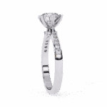 1.5 Carat Round Cut Solitaire in Channel Setting - Image 2