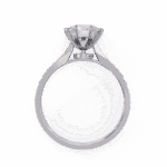 1.5 Carat Round Cut Solitaire in Channel Setting - Image 4