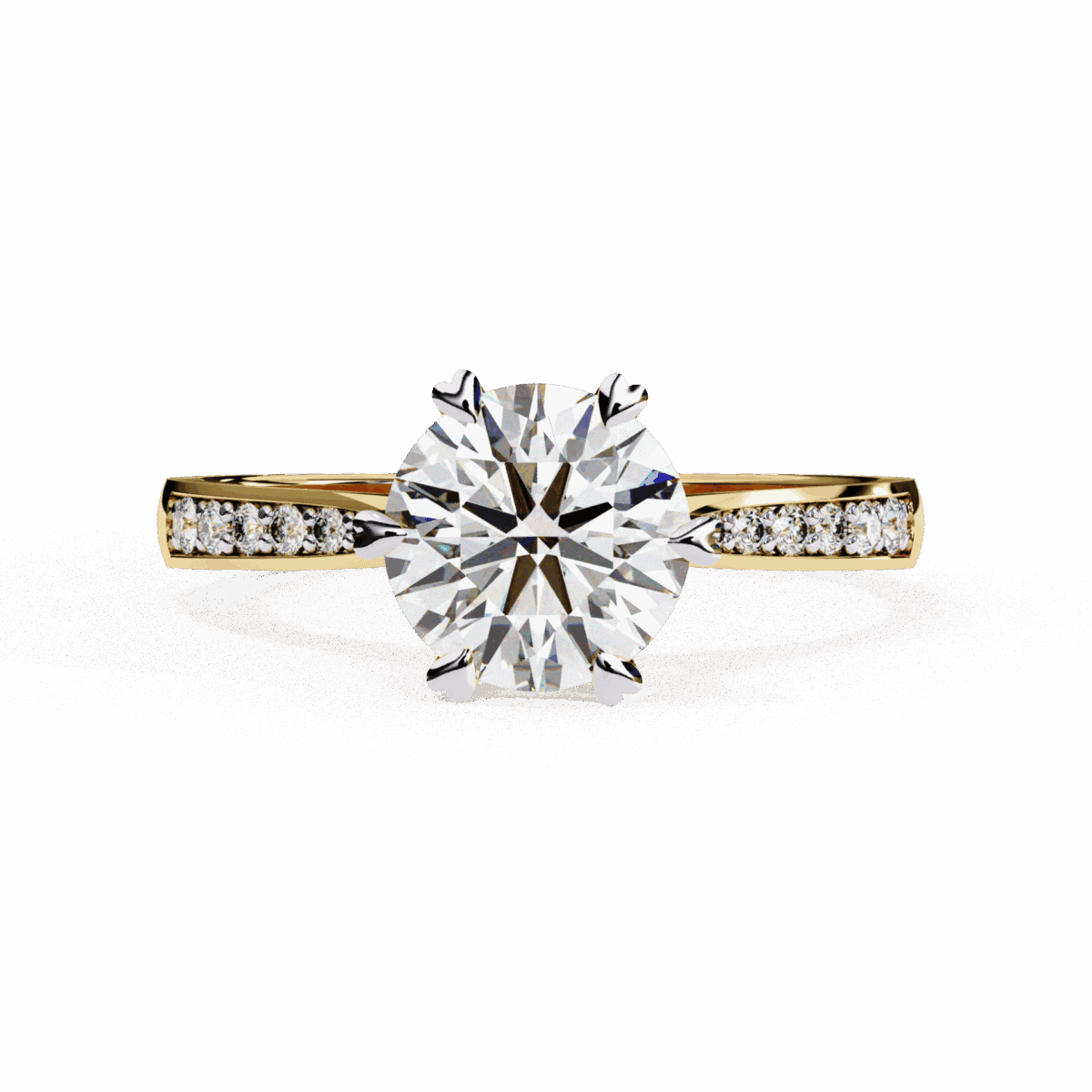 1.5 Carat Round Cut Solitaire in Channel Setting  Image 5
