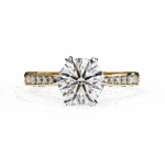 1.5 Carat Round Cut Solitaire in Channel Setting - Image 5