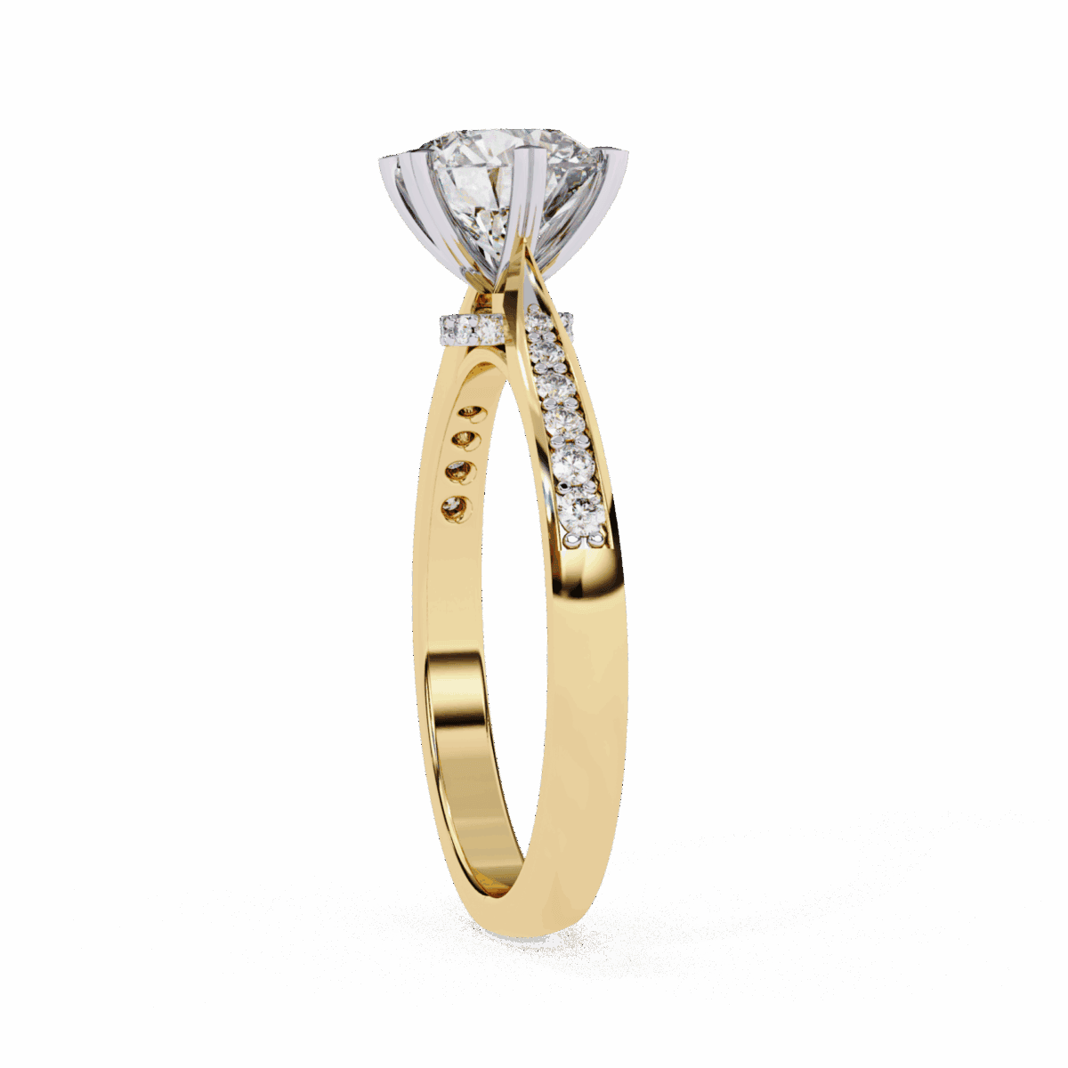 1.5 Carat Round Cut Solitaire in Channel Setting  Image 6