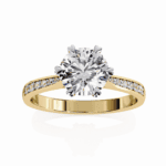 1.5 Carat Round Cut Solitaire in Channel Setting - Image 7